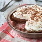 Chocolate Pie with Slow Cooker Chocolate Custard www.thefoodiecorner.gr