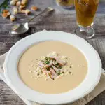 Potato Soup with Beer, Kasseri Cheese and Cured Pork www.thefoodiecorner.gr