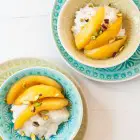 Slow Cooker Vegan Coconut Rice Pudding with Mangoes and Pistachio Nuts www.thefoodiecorner.gr