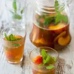 Peach and Melon White Sangria www.thefoodiecorner.gr