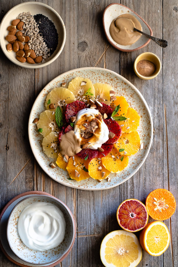 Acerola and Coconut Yoghurt Citrus Fruit Platter Acerola and Coconut Yoghurt Citrus Fruit Platter