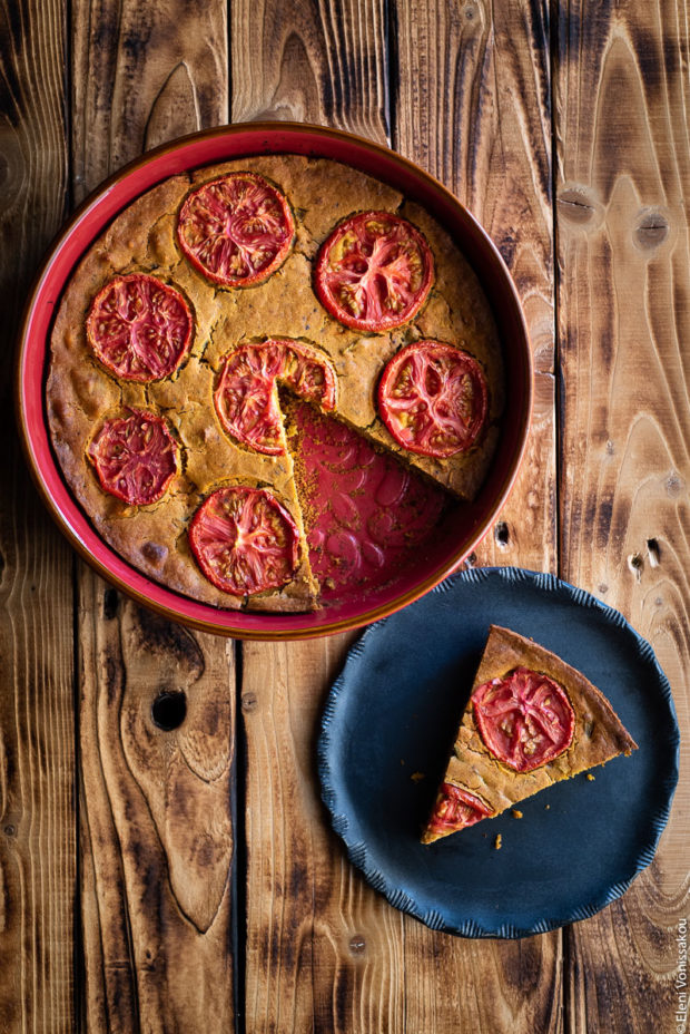 Chickpea Flour Pie (aka Plant-Based Frittata) with Leftover Green Bean Stew Chickpea Flour Pie (aka Plant-Based Frittata) with Leftover Green Bean Stew